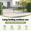 vidaXL Garden Gate Steel Yard Door Fence Barrier Drive Gates Multi Sizes-133707922