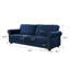 Reva 218.9Cm Rolled Arms Sofa-808240524
