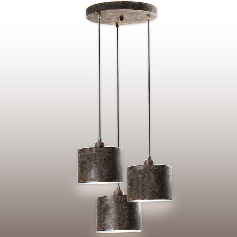 Luminaire suspendu à hauteur réglable 3 lumières