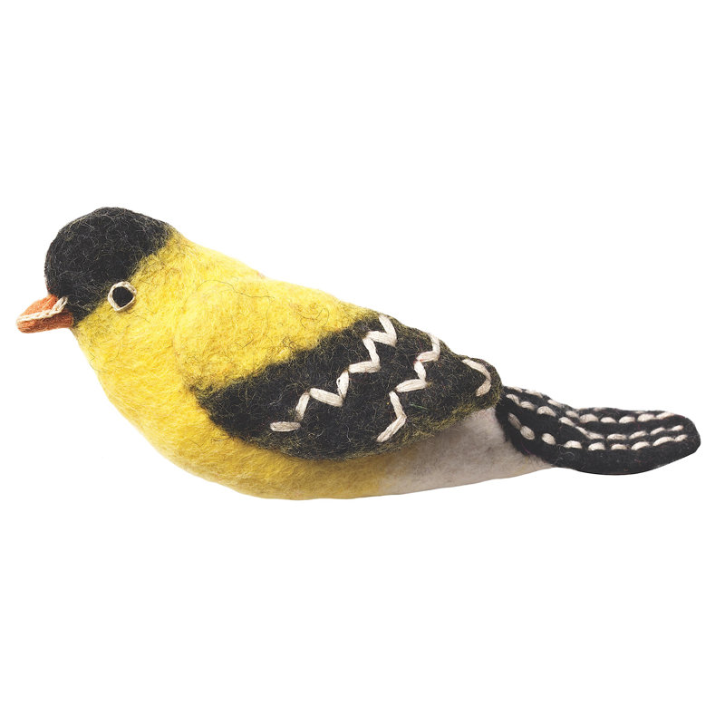 Figurine suspendue goldfinch de jardin oiseau