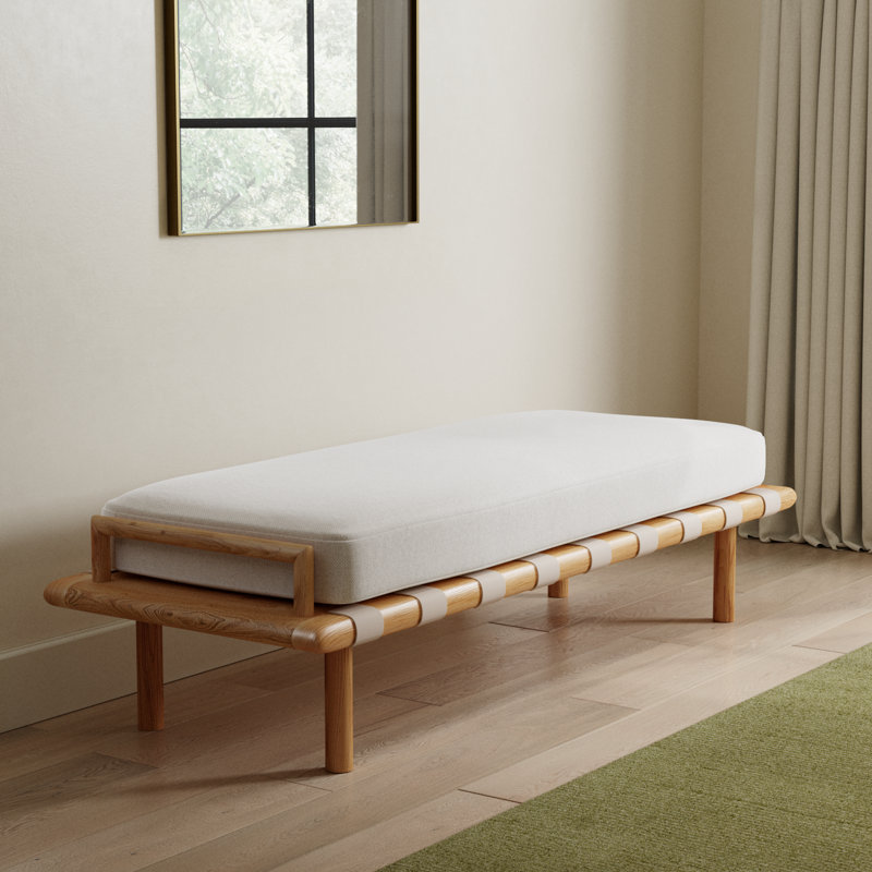 Banc rembourré Arturo, Naturel
