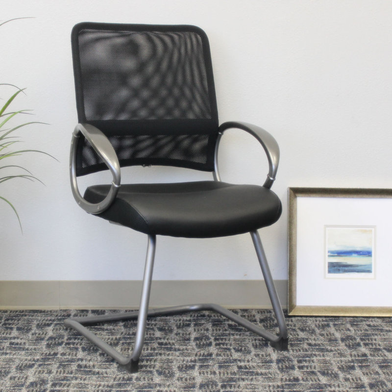 Nahyan Reception Chair with Metal Frame