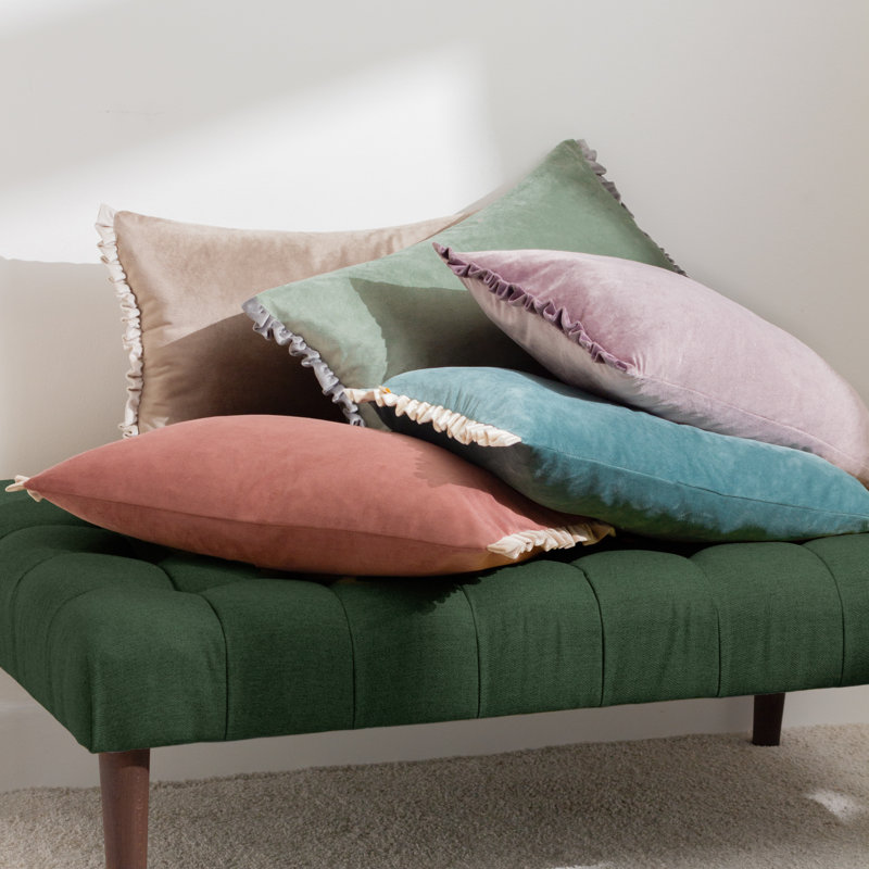 Tilly Rectangular Cushion, Sage Green, 30" H x 50" W, Pillow Cover Only - No Insert