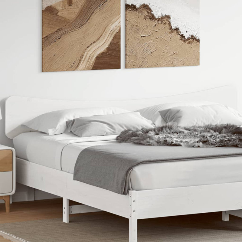 Meleka Solid Wood Headboard, Emperor - 200 x 200 cm, White