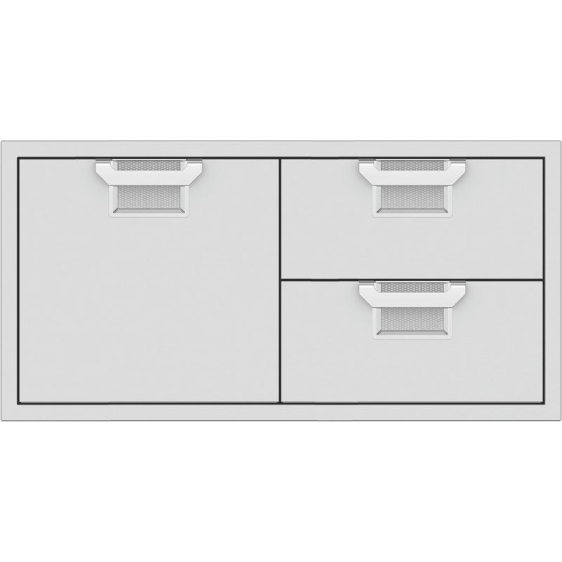 Aspire 42" Double Drawer and Storage Door Combination