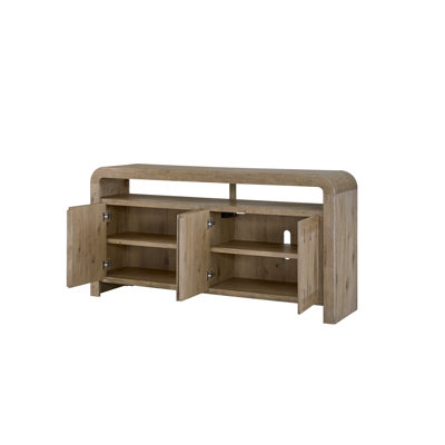 English Knotty Oak 72" Bowtie Console