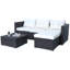 Wendling Wicker 4 - Person Modular Patio Conversation Set with Cushions