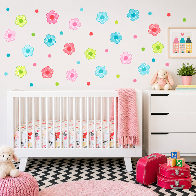 Plants & Flowers Non-Wall Damaging Wall Decal, Scheme B