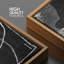 Tourbillons gris et lignes sur fond noir, art moderne abstrait géométrique foncé-101752663