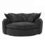 Canapé-lit rond entièrement compressé avec 8 coussins décoratifs pour un salon moderne et confortable-354928666