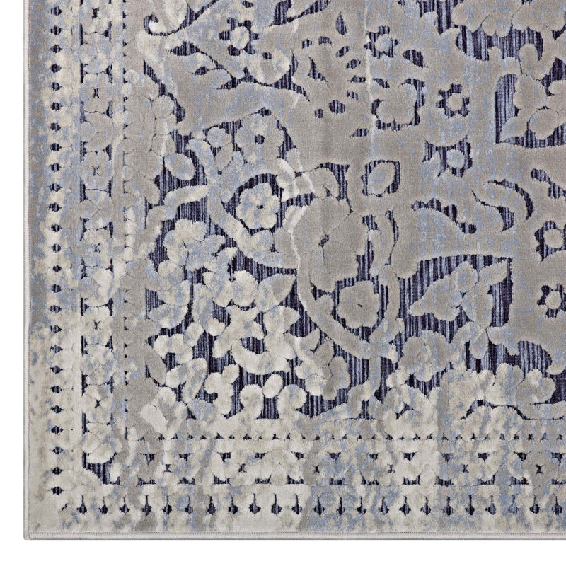 Tapis turc vieilli Margarida par Modway, Rectangle 5 pi 3 po x 7 pi 6 po