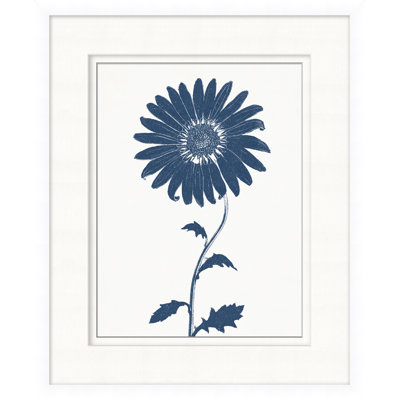 Navy Flower 6 Print