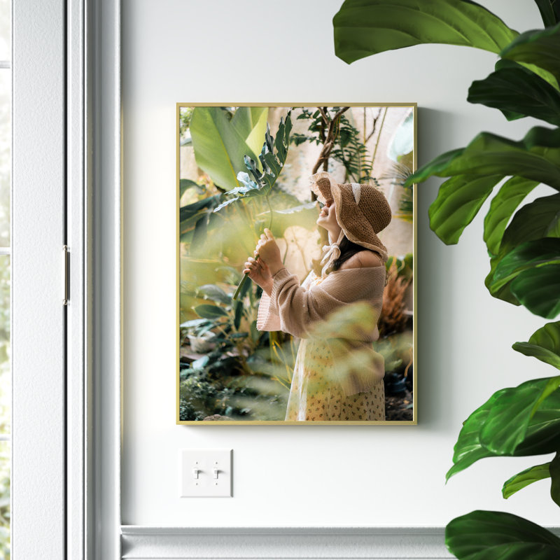 Koepke Matte 18" X 24" Metal Single Picture Frame with Real Glass Wall Hanging Poster Frame, Gold