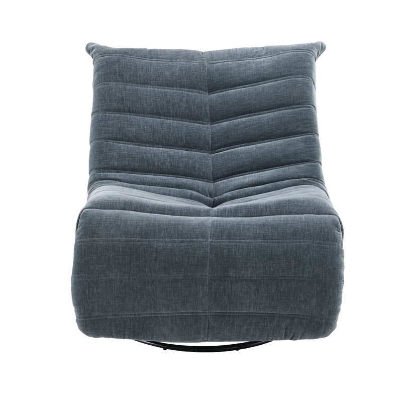 Fauteuil inclinable et oscillant Talmon Chenille, Gris foncé