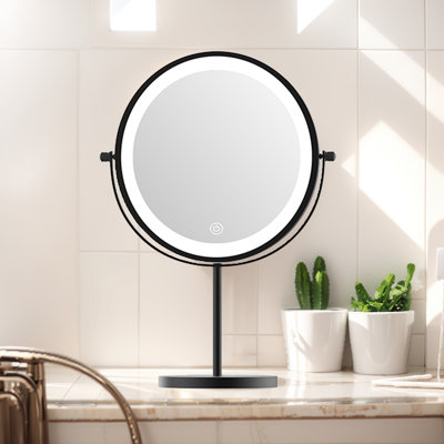 Lashayla Metal Round Mirror