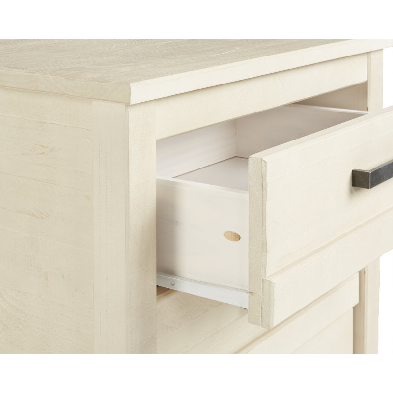 Romney 26'' W Solid Wood Nightstand, Antique White