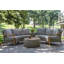 Chauncie Teak 6 - Person Patio Conversation Sets with Cushions