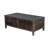 Nikay Coffee Table, 5 Drawers, Dark Brown Mindi, Rectangular 50 Inch