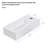 Rectangle Sink, Wall Mount Bathroom Sink With Single Faucet Hole