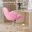 Fauteuil de coiffeuse avec roulettes et dossier mignon-1092516297