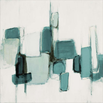 «Teal Cityside II» par Lanie Loreth, art mural sur toile