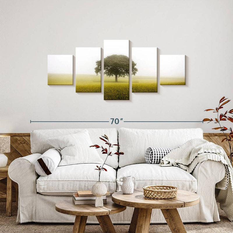 Arbre solitaire, H 24 po x l 55 po