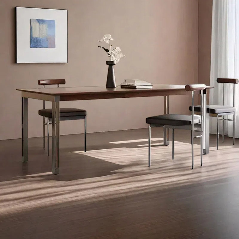 Home modern simple dining table, 29.53"H X 70.87"L x 35.43"W