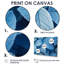 «Ifraz Frost Blue Leaves Tranquility II» - feuilles, art mural-1304923740-1304923729-1304923728