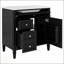 Meuble-lavabo moderne de 30 po avec lavabo supérieur, rangement spacieux et armoire à miroir pour une esthétique et une fonctionnalité améliorées-790435177