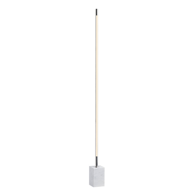 65.5" Marble Floor Lamp With  Shade