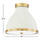 Painted No. 3 Flush Mount by Mark D. Sikes