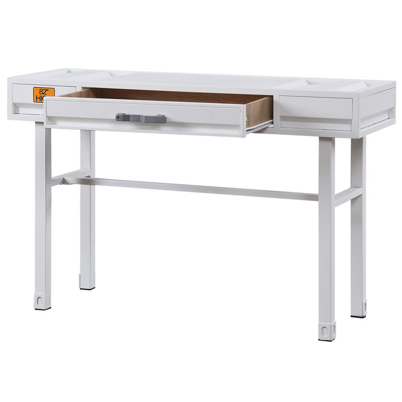 Ensemble coiffeuse et miroir Parke, Blanc