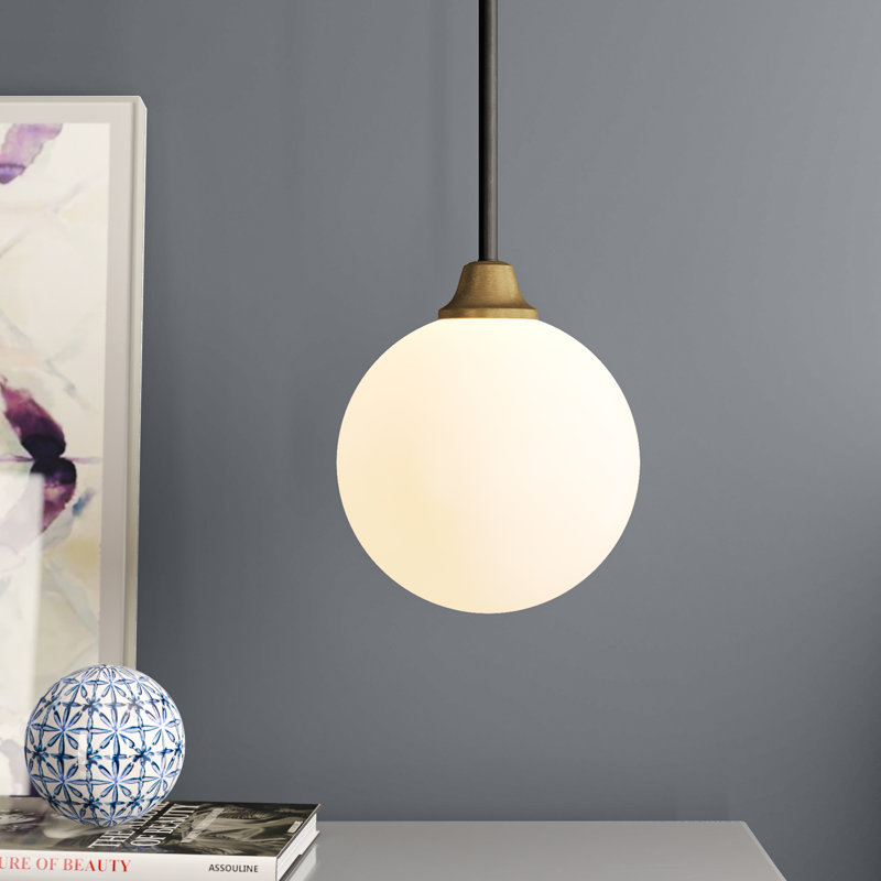 Hallas 1-Light Single Globe Pendant