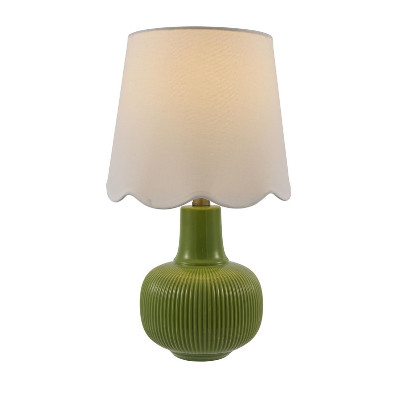 Lampe de table Gunay, Vert