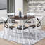 Ensemble de 2 chaises de salle à manger de style rustique moderne avec design rétro en X