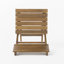 Ensemble bistro pliant d'extérieur en bois d'acacia 3 pièces, naturel