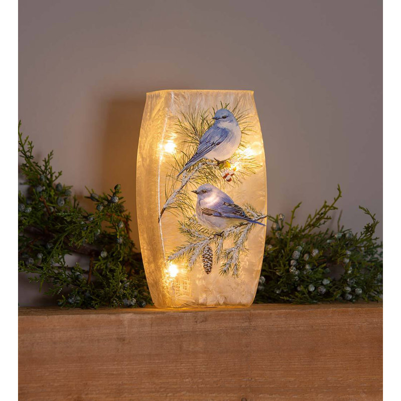 Filet en verre givré Winter Bluebirds