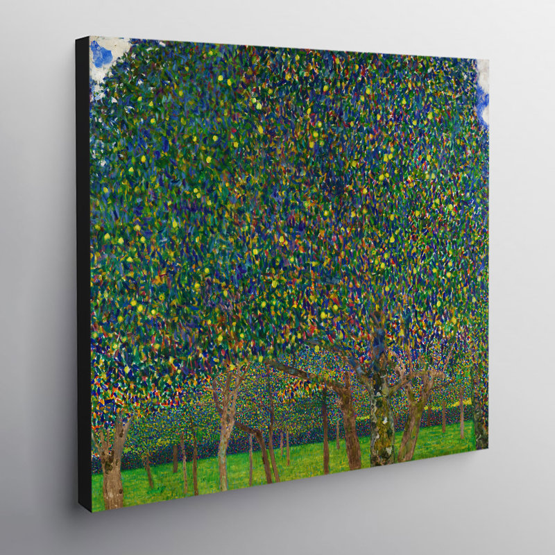 Pear Tree by Gustav Klimt - Wrapped Canvas Painting, 40cm H x 40cm W x 4cm D