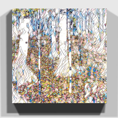 Birch Forest by Gustav Klimt Art - Wrapped Canvas