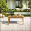 Table basse d'extérieur en bois d'acacia Westin, durable et élégante pour le patio ou la terrasse, parfaite pour tout décor contemporain.