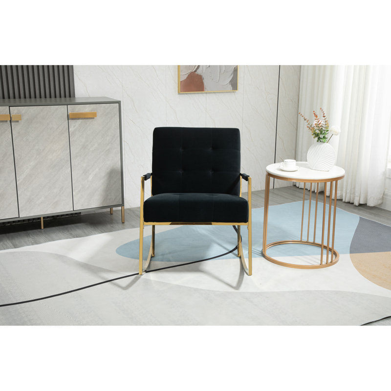 Chaise berçante, Noir