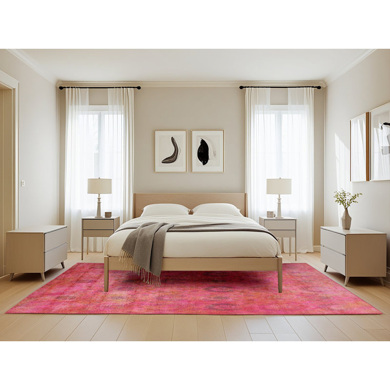 Tapis oriental rouge Panorama, Rectangle 5 pi x 8 pi
