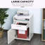 Armoire de rangement mobile avec tiroir et roulettes