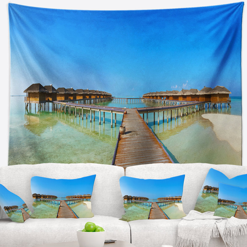 Tapisserie «Schafer Bunsons in Maldives Island», H 32 po x l 39 po