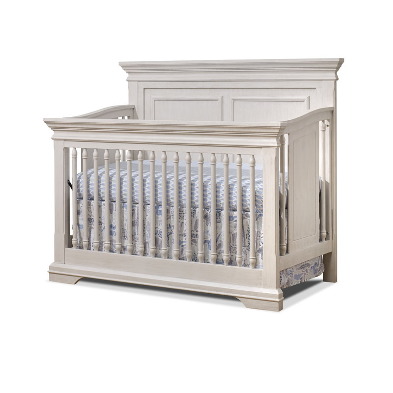 Portofino 4 in 1 Convertible Crib, Brushed Ivory