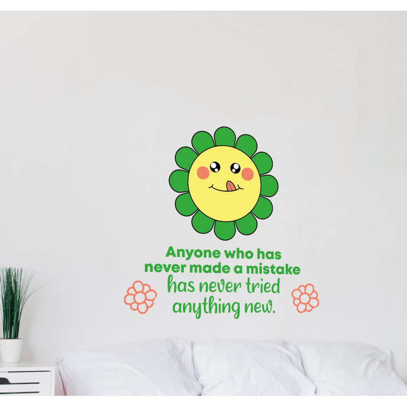 Décalcomanie murale en vinyle erreur de fleurs, 40 po x 40 po