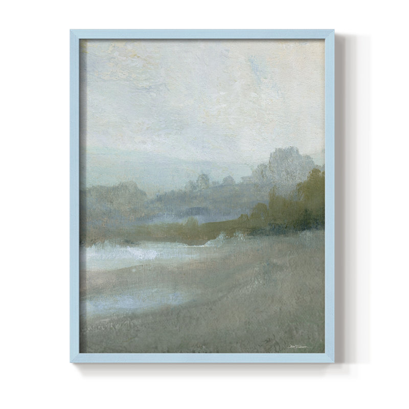 «Azure Valley II», reproduction encadrée - bois massif, H 30 po x l 24 po, Bleu