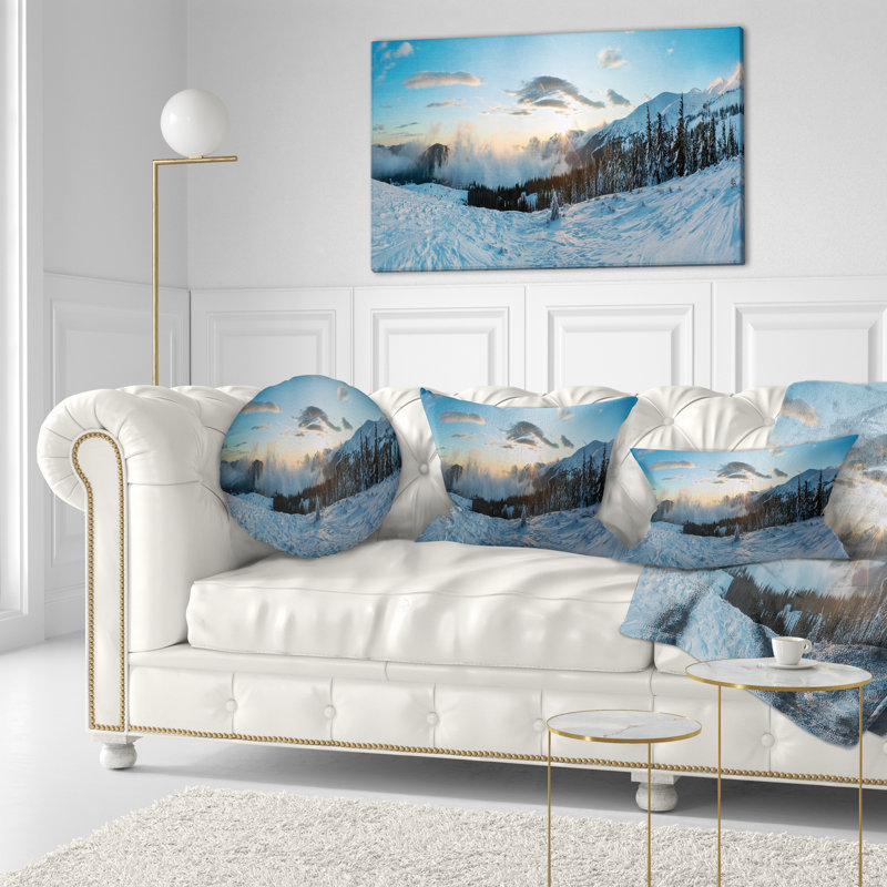 Housse et insert de coussin rectangulaire matin