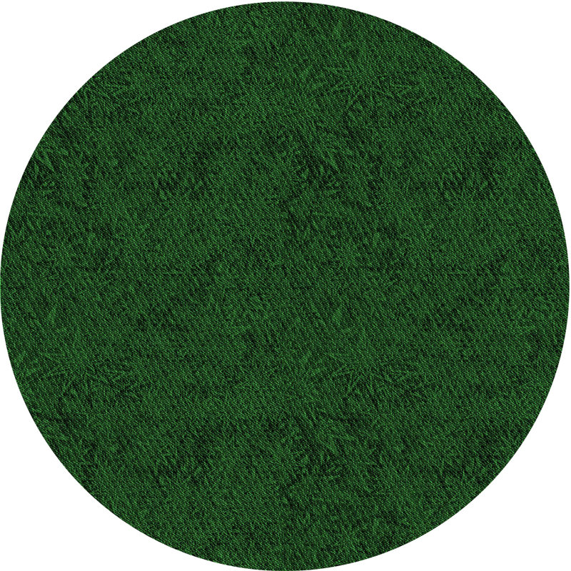 Tapis vert tissé à la machine, Rond 3 pi