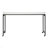 Multipurpose Over The Bed Desk With Adjustable Height, Metal Legs With Casters, Overbed Table 1Pc, Laptop Table For Bed, Breakfast Table-1507321988